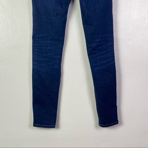 Madewell 9" Mid Rise Skinny Jeans Dark Blue Wash - Picture 10 of 12